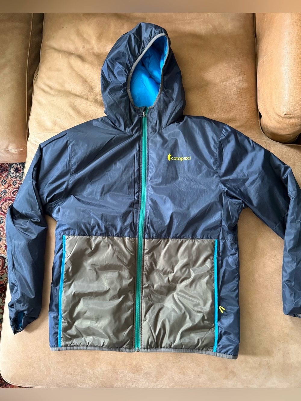 Cotopaxi Jacket Men's Size M Blue Teca Calido Hooded Reversible Full Zip Outdoor - Picture 5 of 9